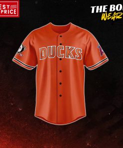 Anaheim Ducks x 2024 Angels Day Orange Baseball Jersey