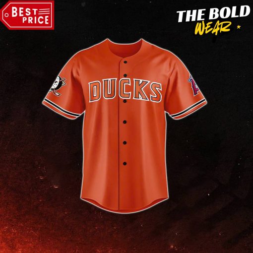 Anaheim Ducks x 2024 Angels Day Orange Baseball Jersey