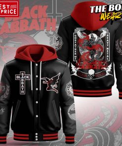 Black Sabbath God Father of Heavy Metal USA Tour Hooded Baseball Jacket