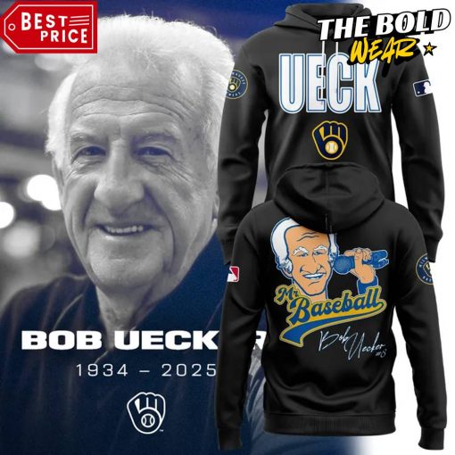 Bob Uecker Honoring The Legend Brewers Icon Signature Hoodie