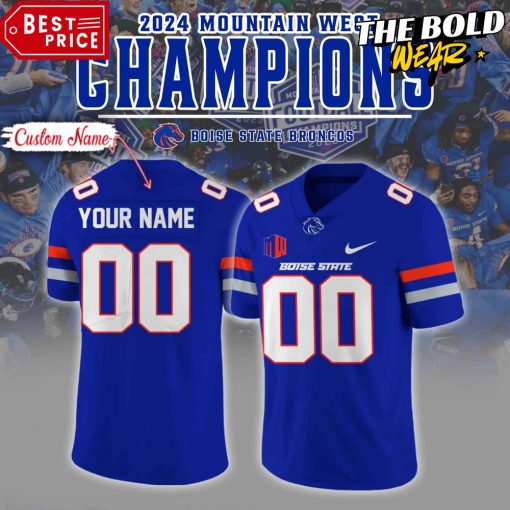 Boise State Broncos 2024 Mountain West Champions Football Jersey