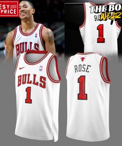 Chicago Bulls Thank You Derrick Rose Basketball Jersey