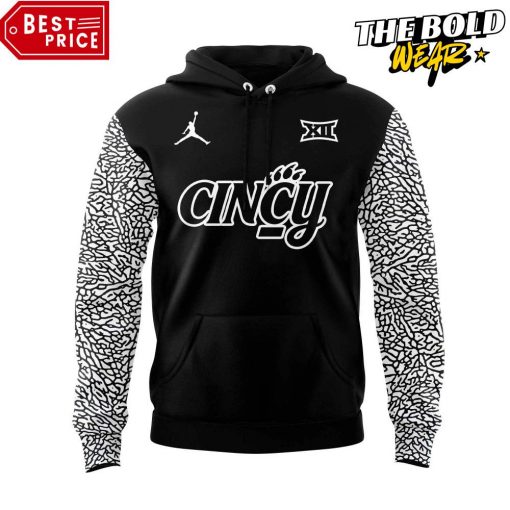 Cincinnati Bearcats Basketball Black Cat Alternate Uniform Black Hoodie