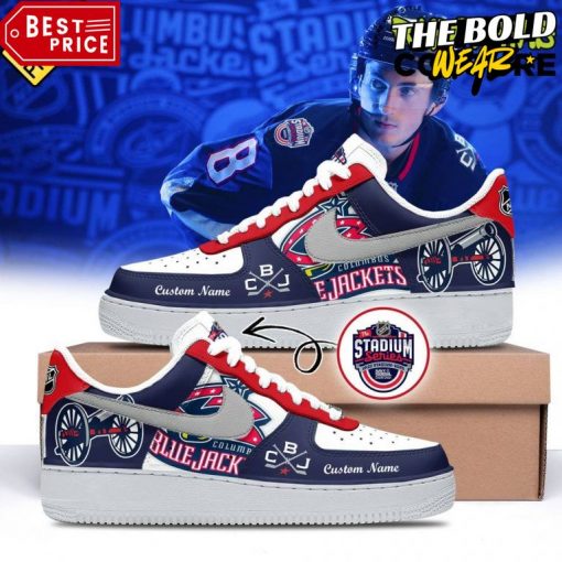 NHL Columbus Blue Jackets 2025 Stadium Series Air Force 1 Shoes