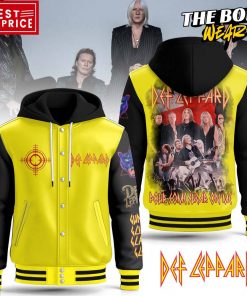 Def Leppard Pour Some Sugar on Me Hooded Baseball Jacket