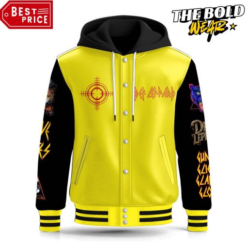 Def Leppard “Pour Some Sugar on Me” Hooded Baseball Jacket