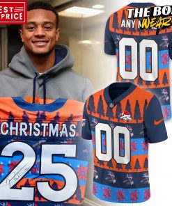 Denver Broncos NFL Christmas Version Football Jersey