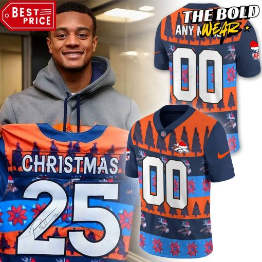 Denver Broncos NFL Christmas Version Football Jersey