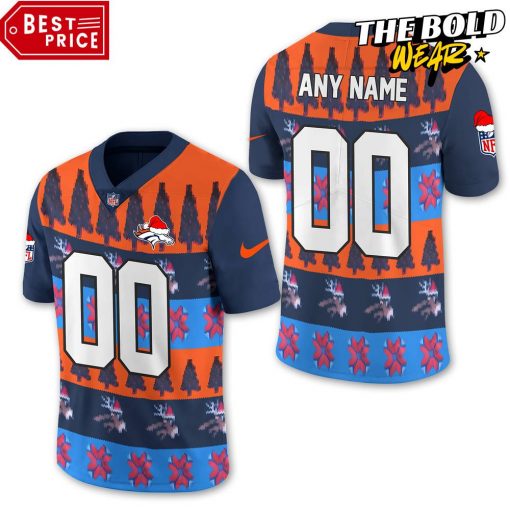 Denver Broncos NFL Christmas Version Football Jersey