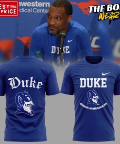 Duke Blue Devils Basketball Coach Chris Carrawell Blue Tee