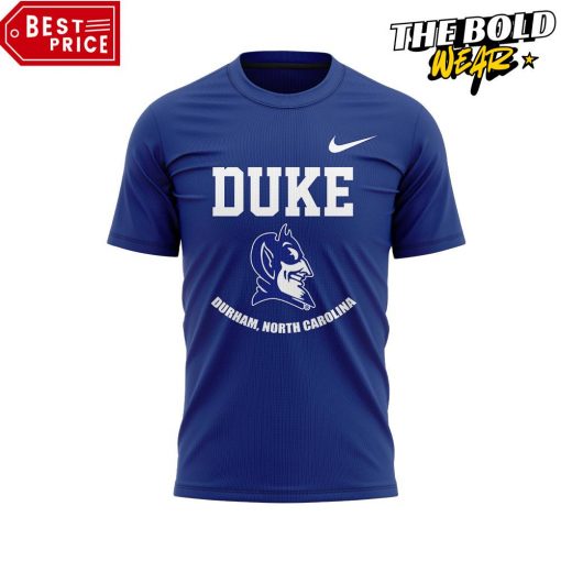 Duke Blue Devils Basketball Coach Chris Carrawell Blue Tee