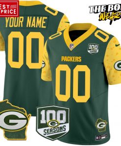 Green Bay Packers Sideline 100th Seasons Football Jersey