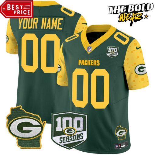 Green Bay Packers Sideline 100th Seasons Football Jersey