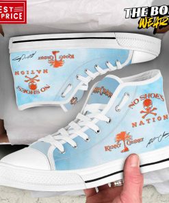 Kenny Chesney No Shoes Nation High Top Canvas Shoes