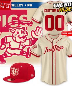 Lehigh Valley IronPigs 50s Style Fauxback Baseball Jersey