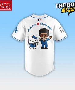 Los Angeles Dodgers Bruno Mars x Hello Kitty Special Edition Baseball Jersey