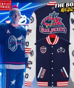 NHL Columbus Blue Jackets 2025 Stadium Series Baseball Jacket