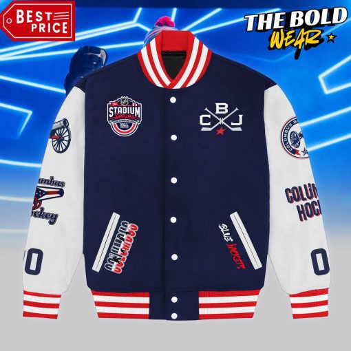 NHL Columbus Blue Jackets 2025 Stadium Series Baseball Jacket