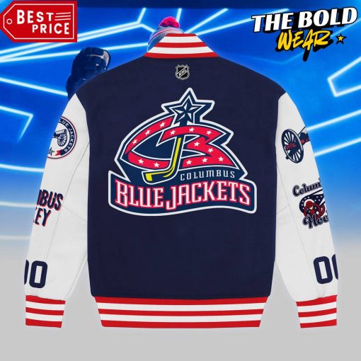 NHL Columbus Blue Jackets 2025 Stadium Series Baseball Jacket