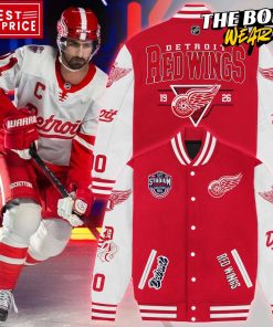 NHL Detroit Red Wings 2025 Stadium Series Baseball Jacket