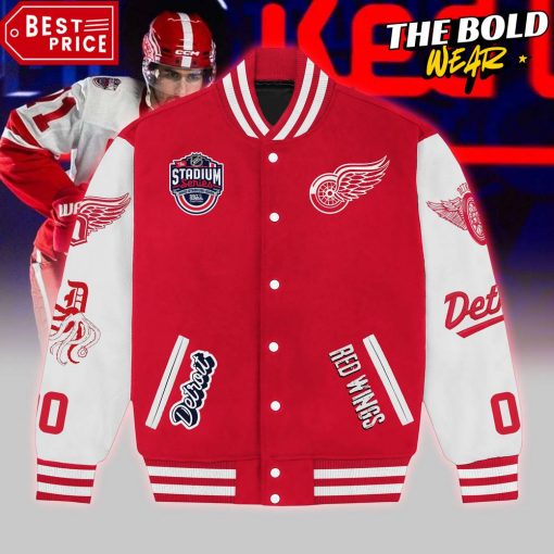 NHL Detroit Red Wings 2025 Stadium Series Baseball Jacket