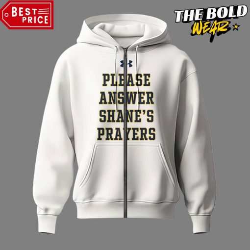 Notre Dame Fighting Irish x Answer Shane’s Prayers White Hoodie