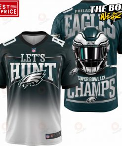 Philadelphia Eagles Let’s Hunt Super Bowl LIX Champs Jersey