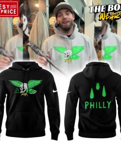 Philadelphia Eagles Skull Black Hoodie