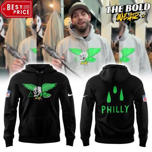 Philadelphia Eagles Skull Black Hoodie