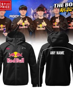 Red Bull League of Its Own T1 Black Windbreaker Outdoor Jacket