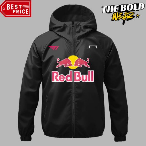 Red Bull League of Its Own T1 Black Windbreaker Outdoor Jacket