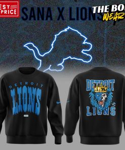 SANA x Detroit Lions Black Sweatshirt