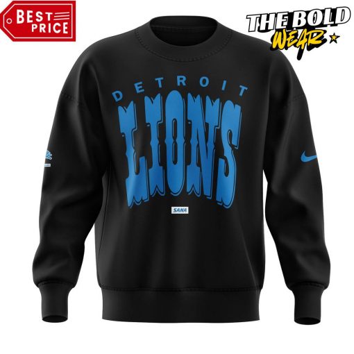 SANA x Detroit Lions Black Sweatshirt