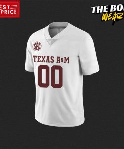 Texas A&M Aggies Gig ‘Em Limited Edition White Football Jersey