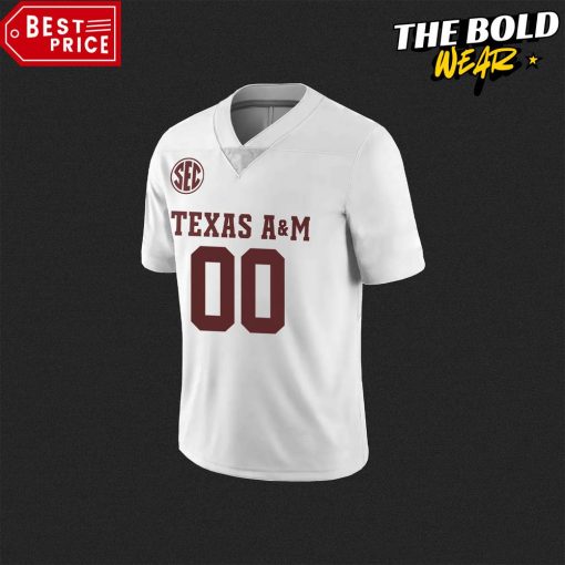 Texas A&M Aggies Gig ‘Em Limited Edition White Football Jersey