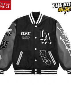 UFC 311 Los Angeles Limited Edition Black Baseball Jacket