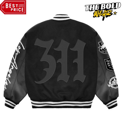 UFC 311 Los Angeles Limited Edition Black Baseball Jacket