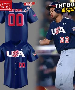 USA Baseball WBSC Navy Jersey