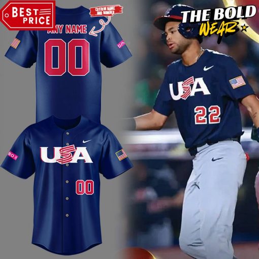 USA Baseball WBSC Navy Jersey