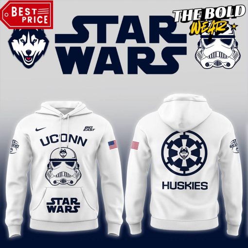 Uconn Huskies Basketball x Star Wars White Hoodie