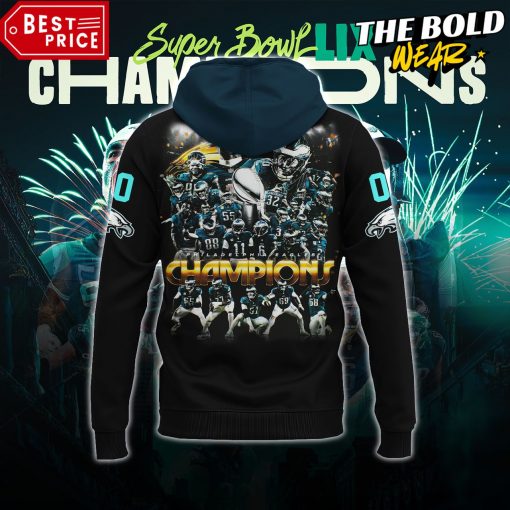 Philadelphia Eagles Super Bowl LIX Champions Special Black Hoodie