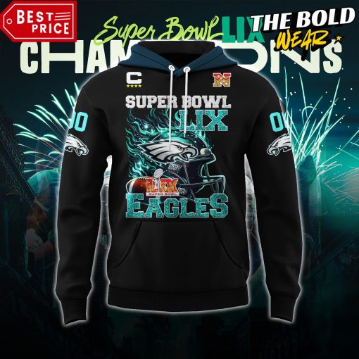 Philadelphia Eagles Super Bowl LIX Champions Special Black Hoodie