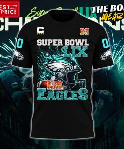 Philadelphia Eagles Super Bowl LIX Champions Special Black Tee