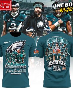 Philadelphia Eagles Super Bowl LIX Champions Green Tee