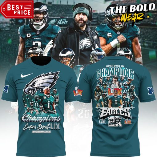 Philadelphia Eagles Super Bowl LIX Champions Green Tee