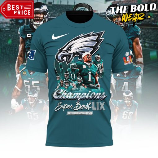 Philadelphia Eagles Super Bowl LIX Champions Green Tee