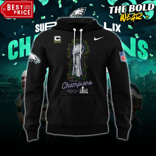 Philadelphia Eagles Super Bowl LIX Champions All Player Signatures Hoodie