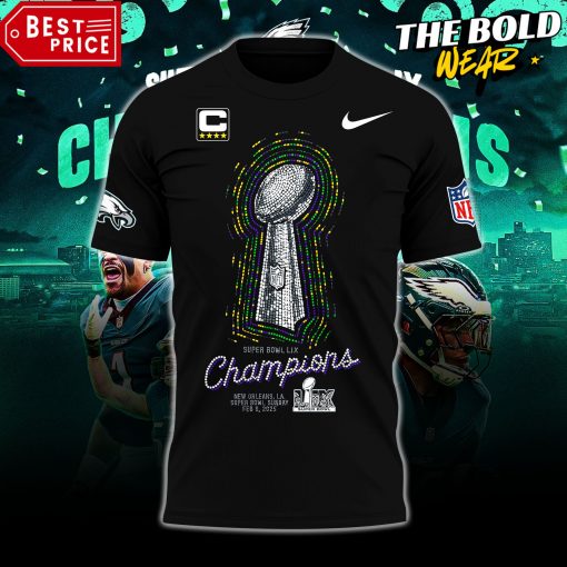 Philadelphia Eagles Super Bowl LIX Champions All Player Signatures Shirt