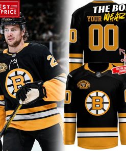 Boston Bruins x 100th Birthday Throwback Style Limited Edition Hockey Jersey