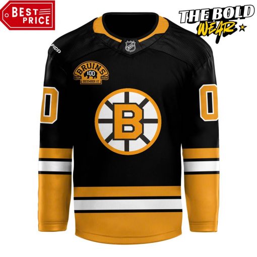 Boston Bruins x 100th Birthday Throwback Style Limited Edition Hockey Jersey